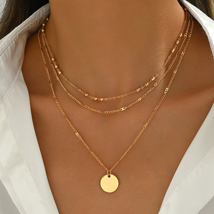 Květnová - Náhrdelník s přívěskem ve vintage boho stylu