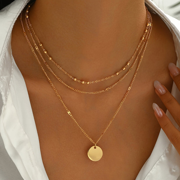 Květnová - Náhrdelník s přívěskem ve vintage boho stylu