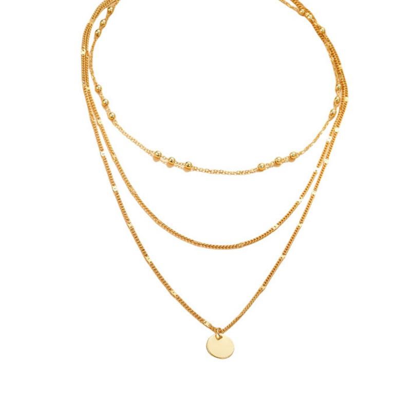 Květnová - Náhrdelník s přívěskem ve vintage boho stylu