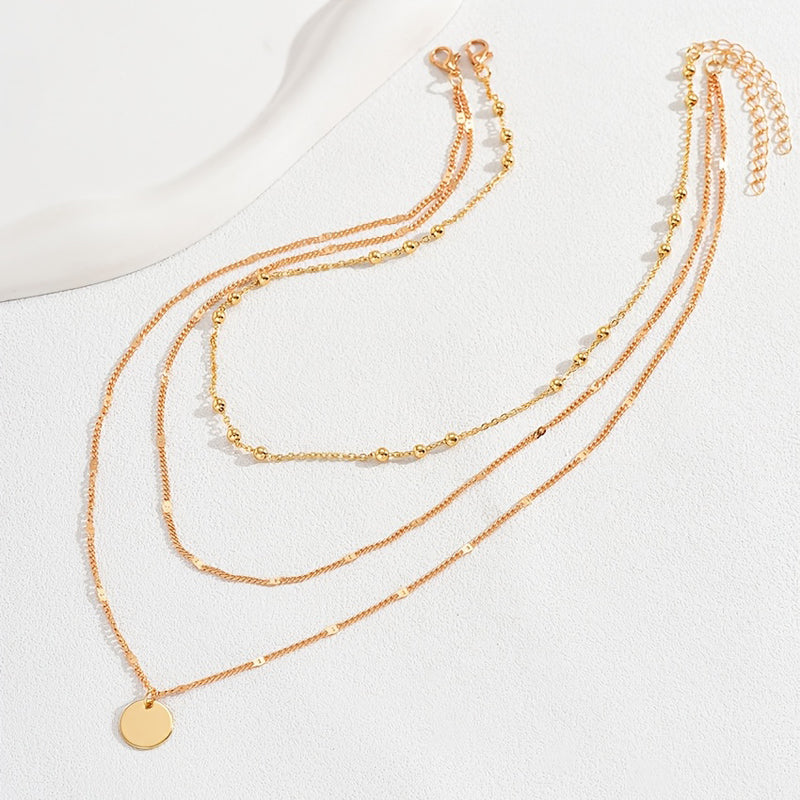 Květnová - Náhrdelník s přívěskem ve vintage boho stylu