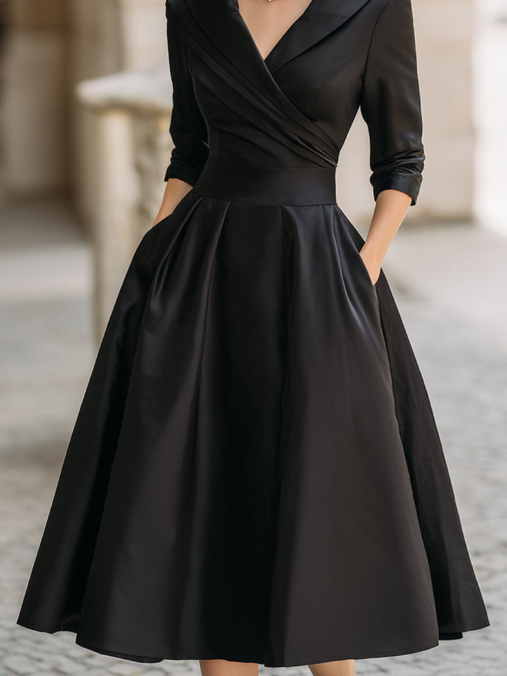 Lada – Elegantní midi šaty s jemným leskem