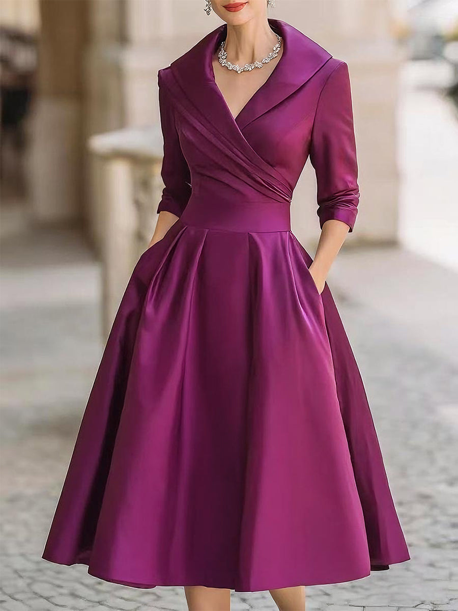 Lada – Elegantní midi šaty s jemným leskem