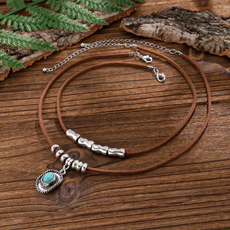 Lada - Náhrdelník s přívěskem ve vintage stylu