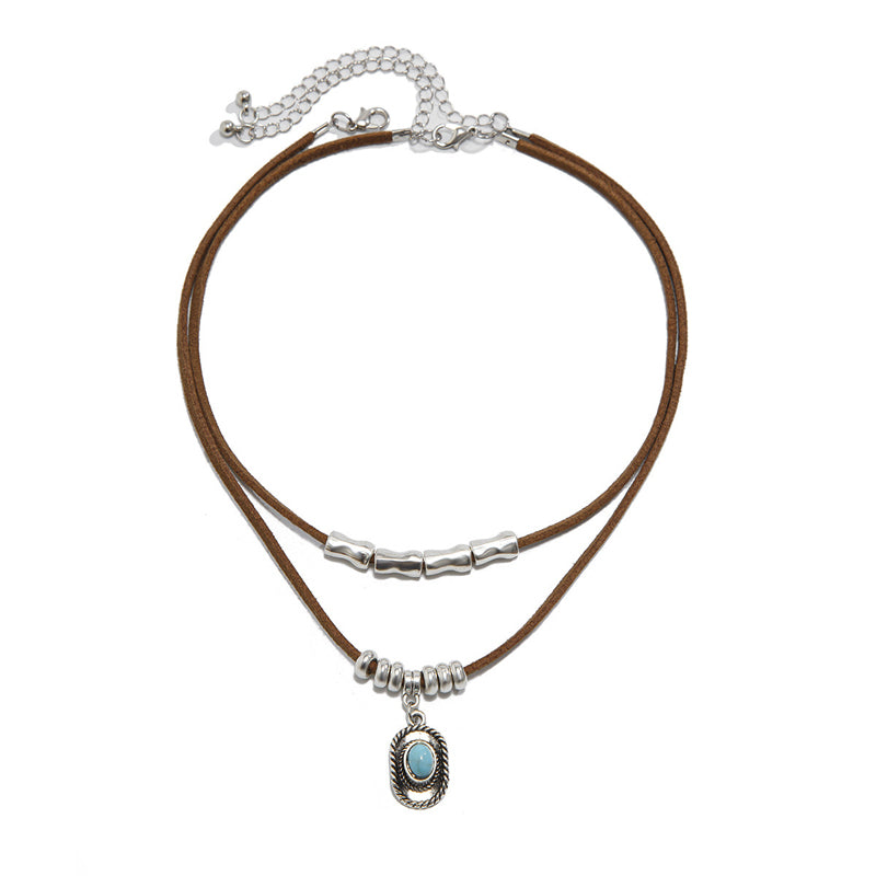 Lada - Náhrdelník s přívěskem ve vintage stylu