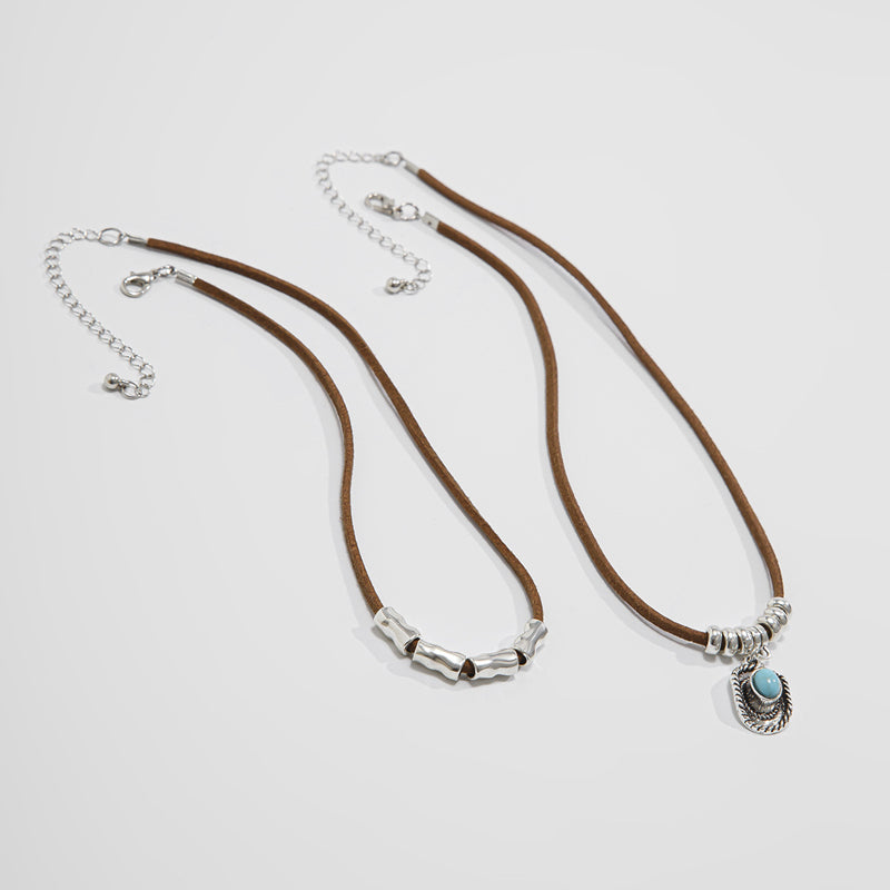 Lada - Náhrdelník s přívěskem ve vintage stylu