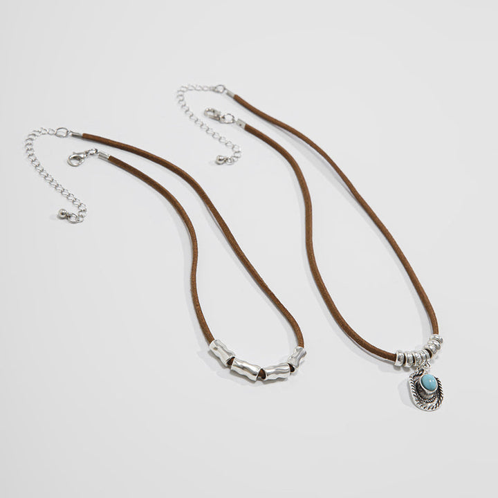 Lada - Náhrdelník s přívěskem ve vintage stylu