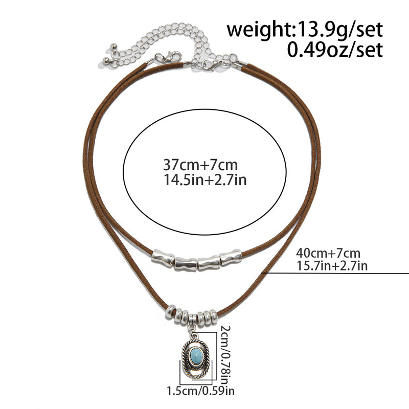 Lada - Náhrdelník s přívěskem ve vintage stylu