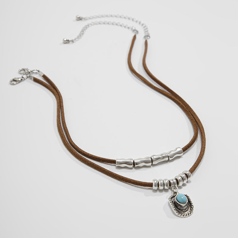 Lada - Náhrdelník s přívěskem ve vintage stylu