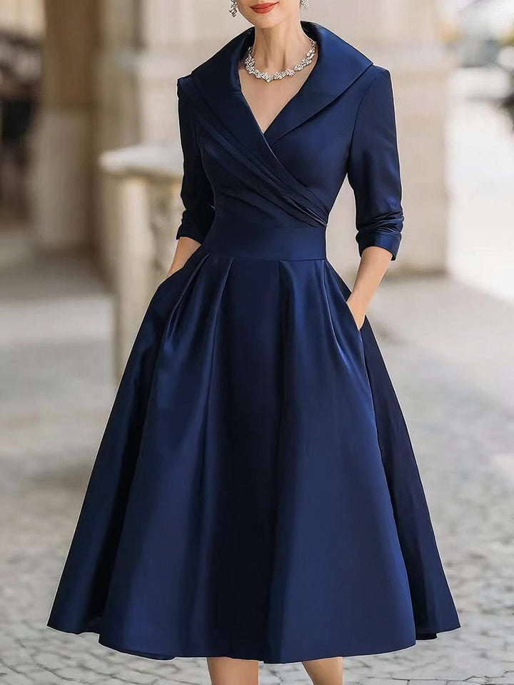 Lada – Elegantní midi šaty s jemným leskem