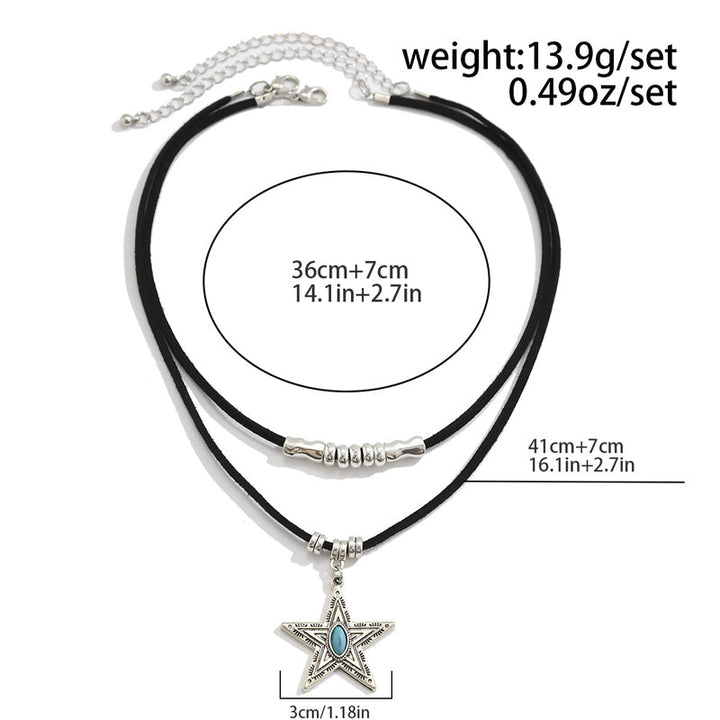 Lada - Náhrdelník s přívěskem ve vintage stylu