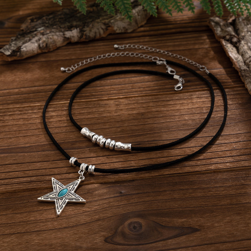 Lada - Náhrdelník s přívěskem ve vintage stylu