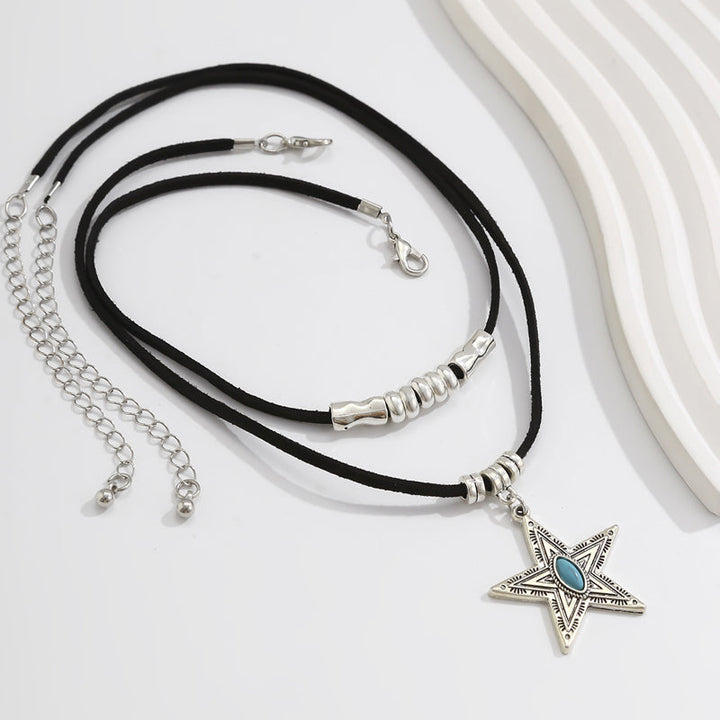 Lada - Náhrdelník s přívěskem ve vintage stylu