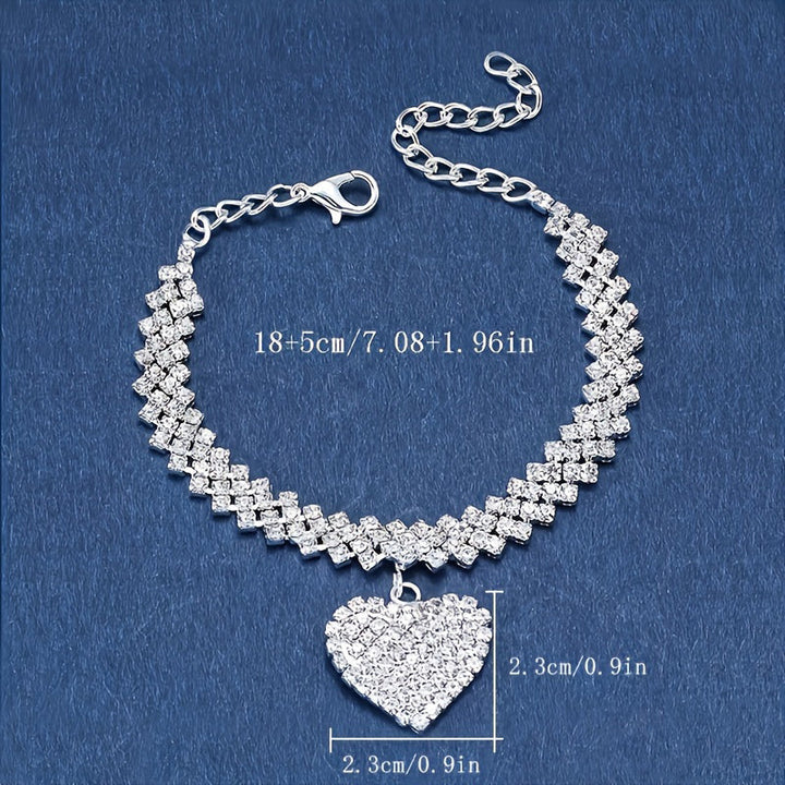 Lena - Vintage srdcový náramek