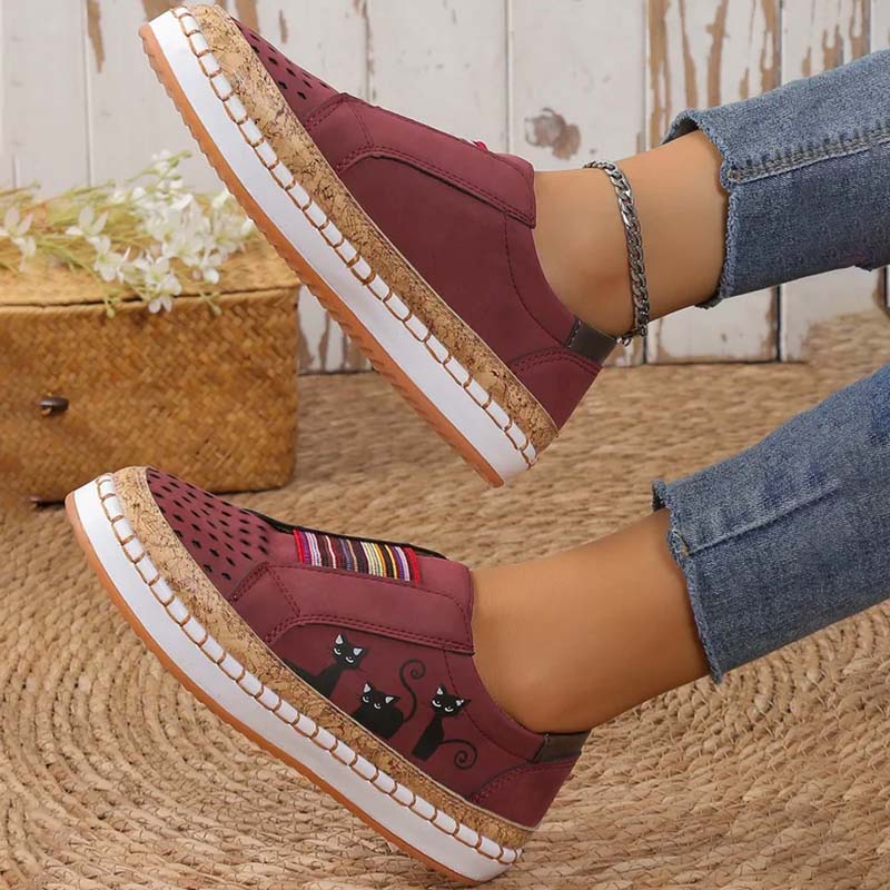 Jindra - Ležérní boty s kočičím vzorem