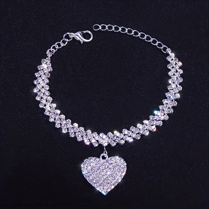 Lena - Vintage srdcový náramek