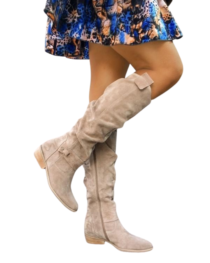 Radmila – Pohodlné, teplé semišové boty pro ženy