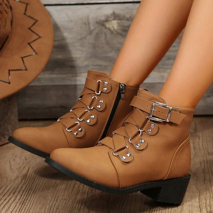 Věra - Boty s masivním podpatkem