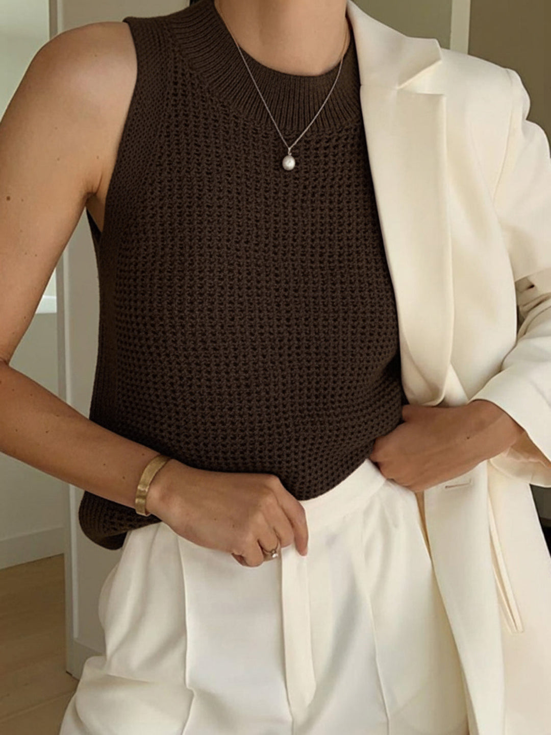 Blanka - Pletené dresy s výstřihem