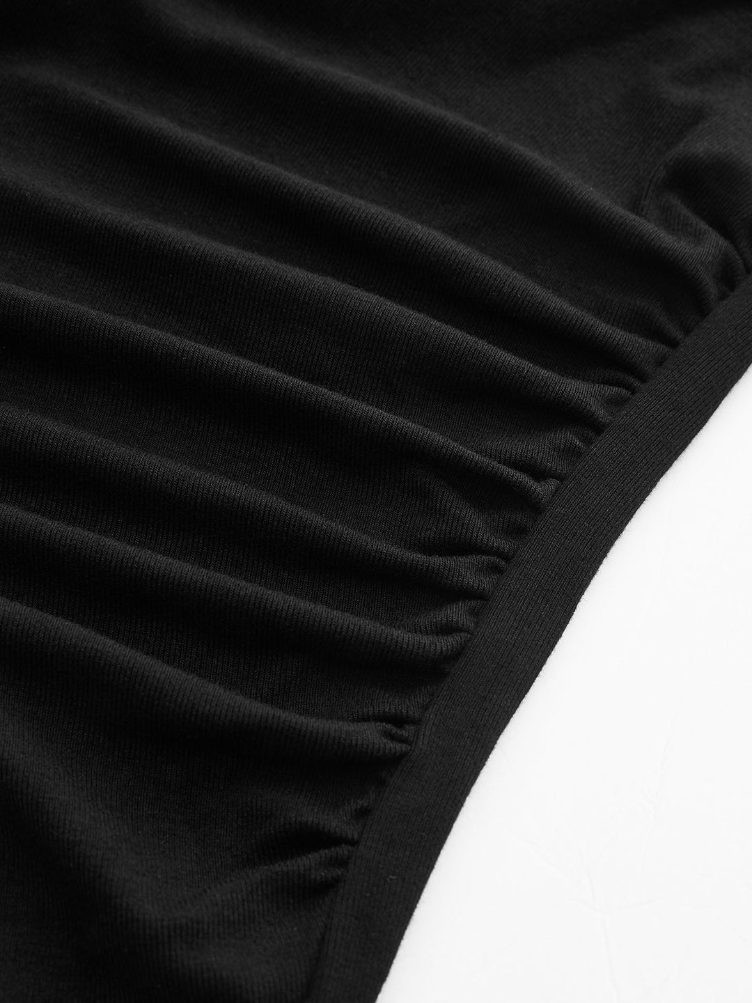 Adéla - Žebrovaný svetr, dlouhé rukávy, asymetrický střih