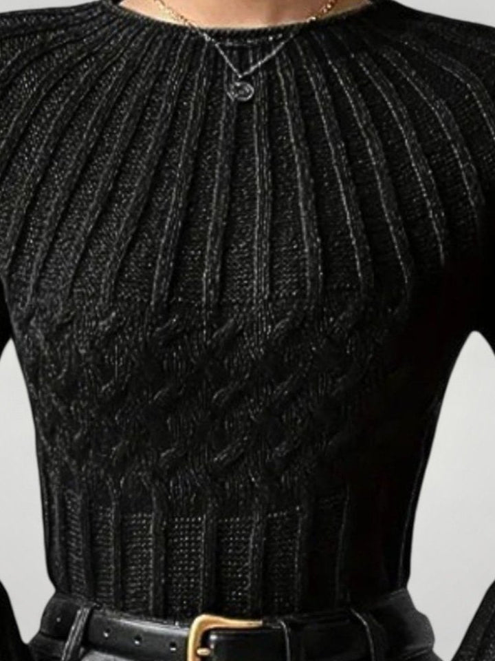 Zdenka - Elegantní svetr s rozšiřujícími se rukávy