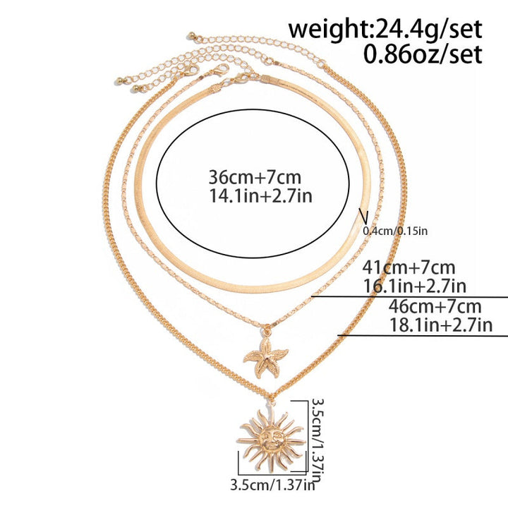 Anna - Vintage Boho Přívěsek Náhrdelník