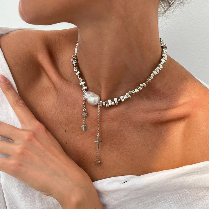 Aneta - Bohémský perlový náhrdelník