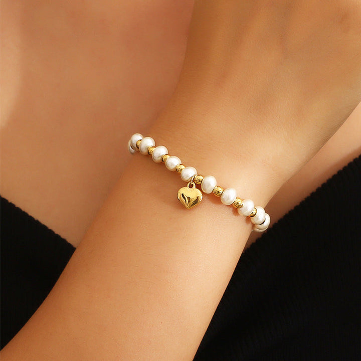 Větrná - Boho perlový náramek