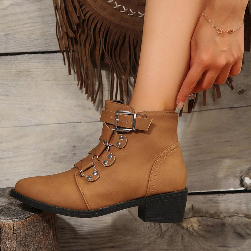 Věra - Boty s masivním podpatkem