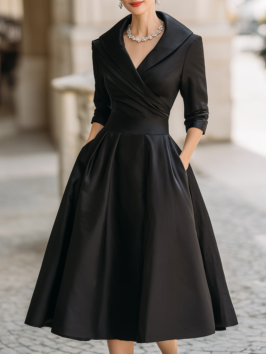 Lada – Elegantní midi šaty s jemným leskem
